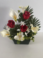 JARDINIERE ROSES & ARUMS RG