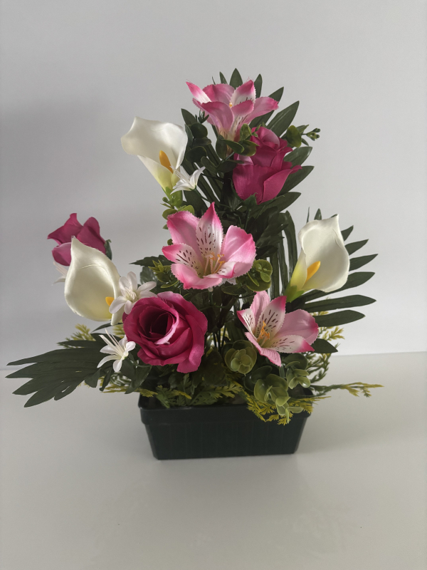 JARDINIERE ROSES & ARUMS RS