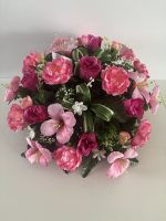 COUSSIN PIVOINE HIBISCUS