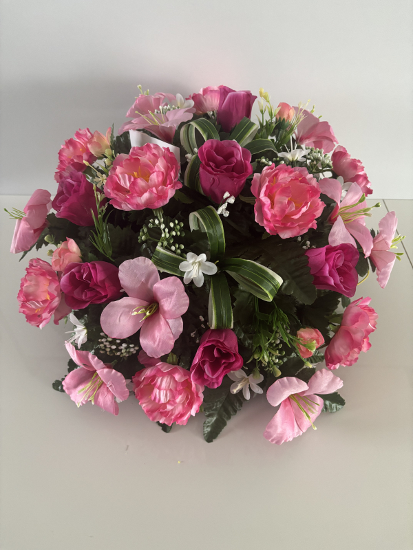 COUSSIN PIVOINE HIBISCUS